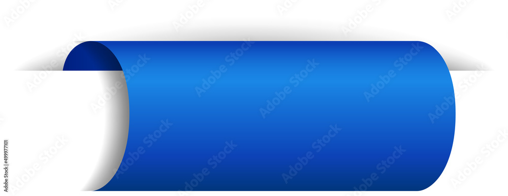 Blue baner design on white background Blue baner design on white background