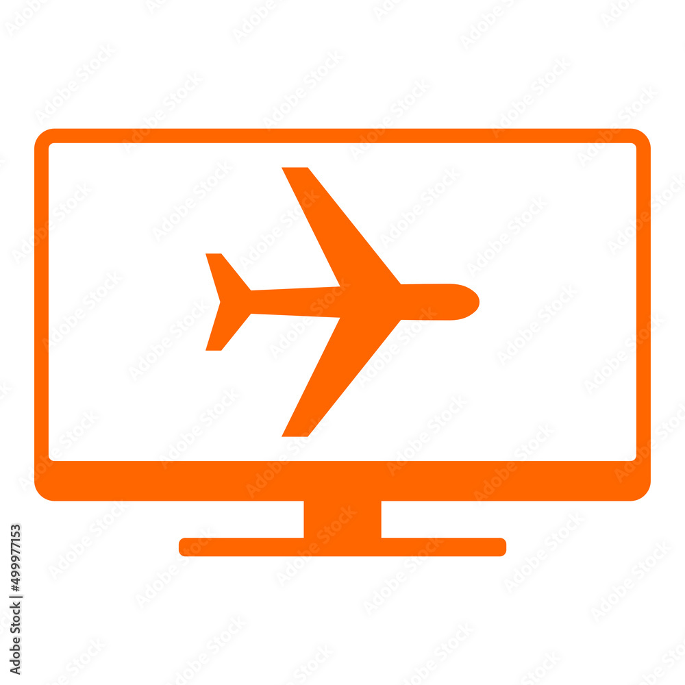Flugzeug und Monitor Flugzeug und Monitor