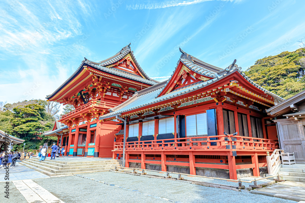 初春の鶴岡八幡宮 神奈川県鎌倉市 Tsurugaoka Hachimangu in early spring. Kanagawa-ken Kamakura city. 初春の鶴岡八幡宮 神奈川県鎌倉市 Tsurugaoka Hachimangu in early spring. Kanagawa-ken Kamakura city.