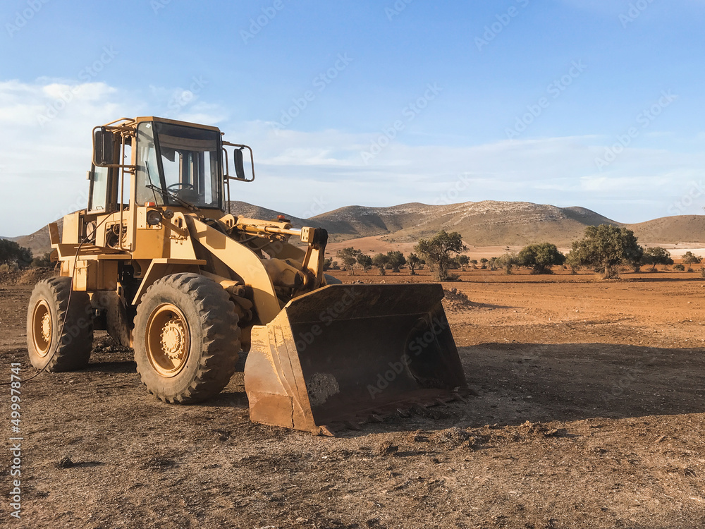 Obraz premium Pala excavadora