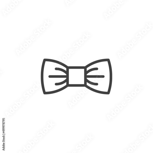 Bow tie line icon