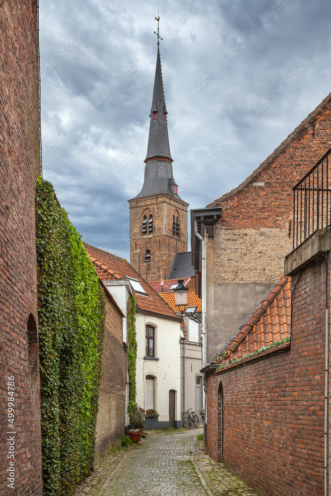 Obraz premium Street in Bruges, Belgium