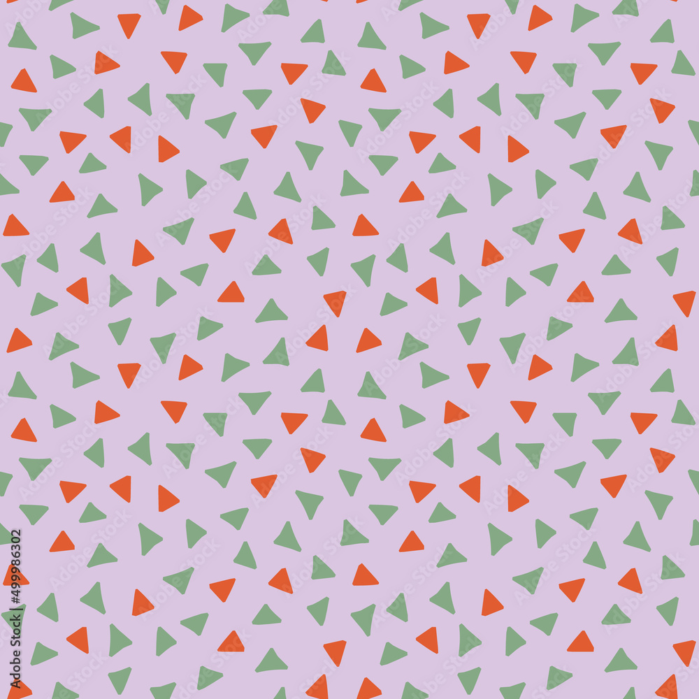 Minimalistic seamless pattern. Simple geometric shape
