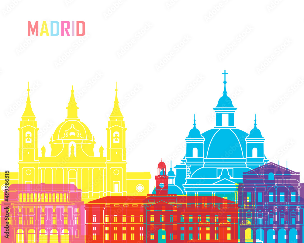 Madrid skyline pop