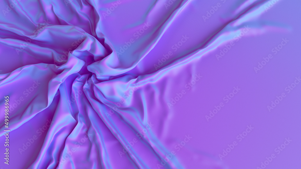 Obraz premium Purple creased soft fabric background