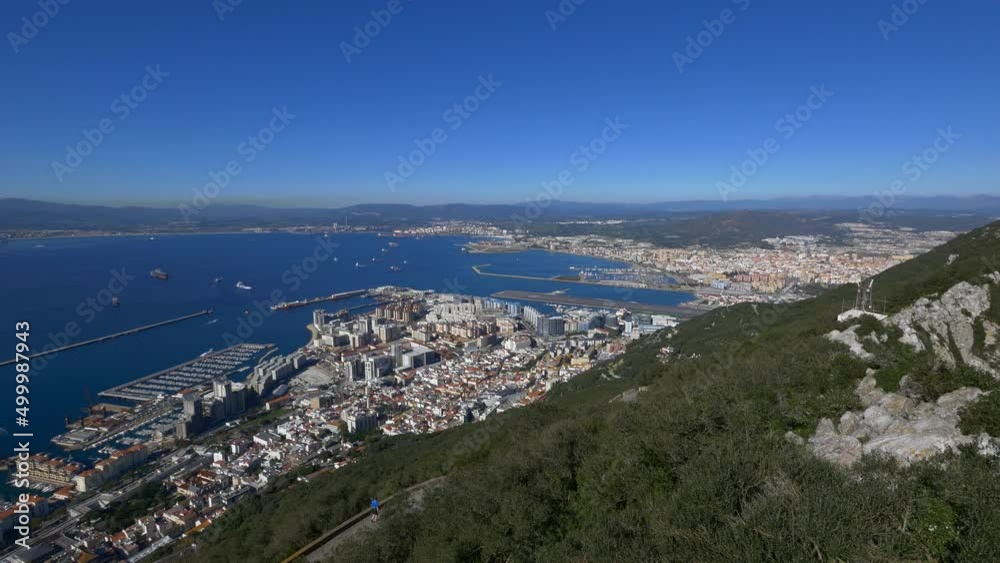 Gibraltar overview. In sunshine Gibraltar overview. In sunshine