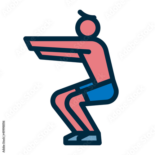 aerobic two tone icon