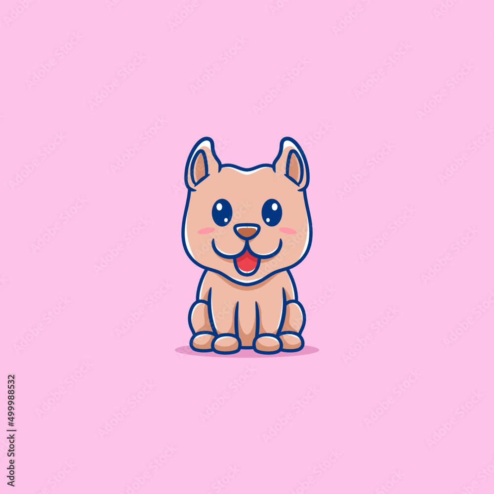 cute puppy sitting cartoon cute puppy sitting cartoon