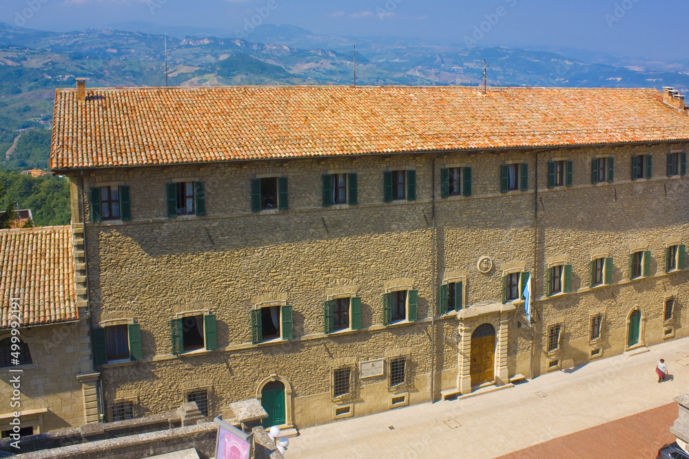 Old historical building of Stato Di San Marino in San Marino