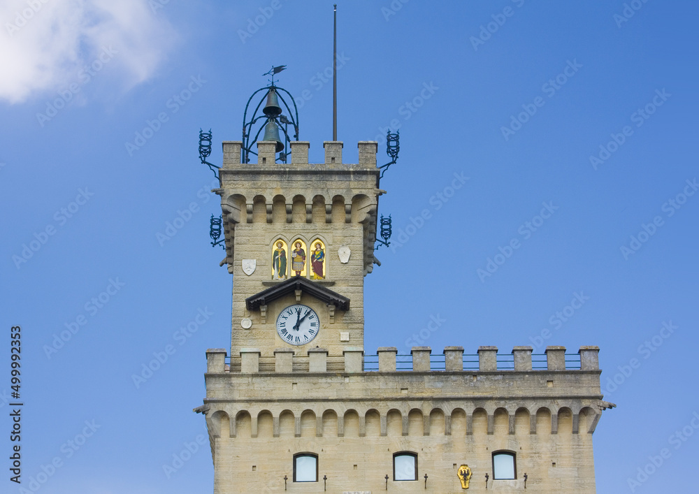 Palazzo Pubblico in sunny day in San Marino