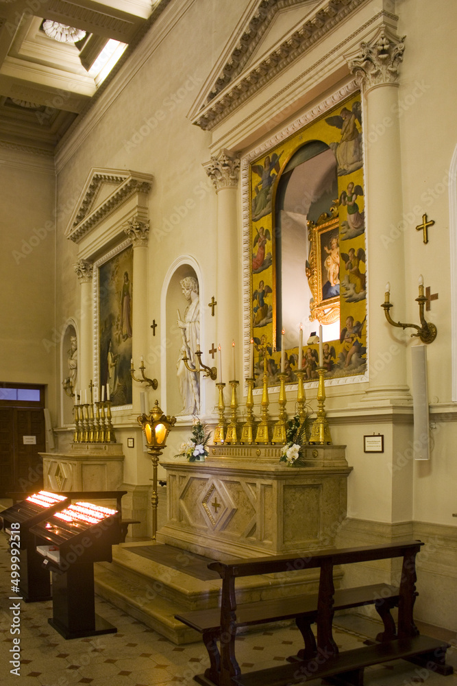 Obraz na płótnie Interior of Basilica di San Marino in San Marino w salonie