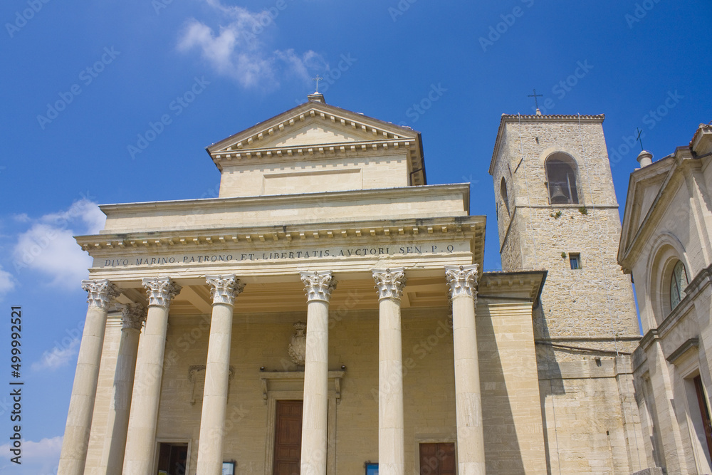 Basilica (Basilica di San Marino) in Old Town of San Marino