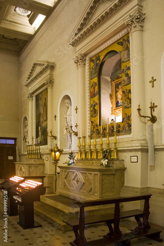Interior of Basilica di San Marino in San Marino