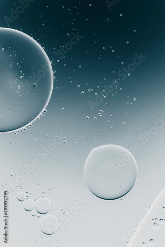 Quadro su tela abstract science background with liquid and gas bubbles