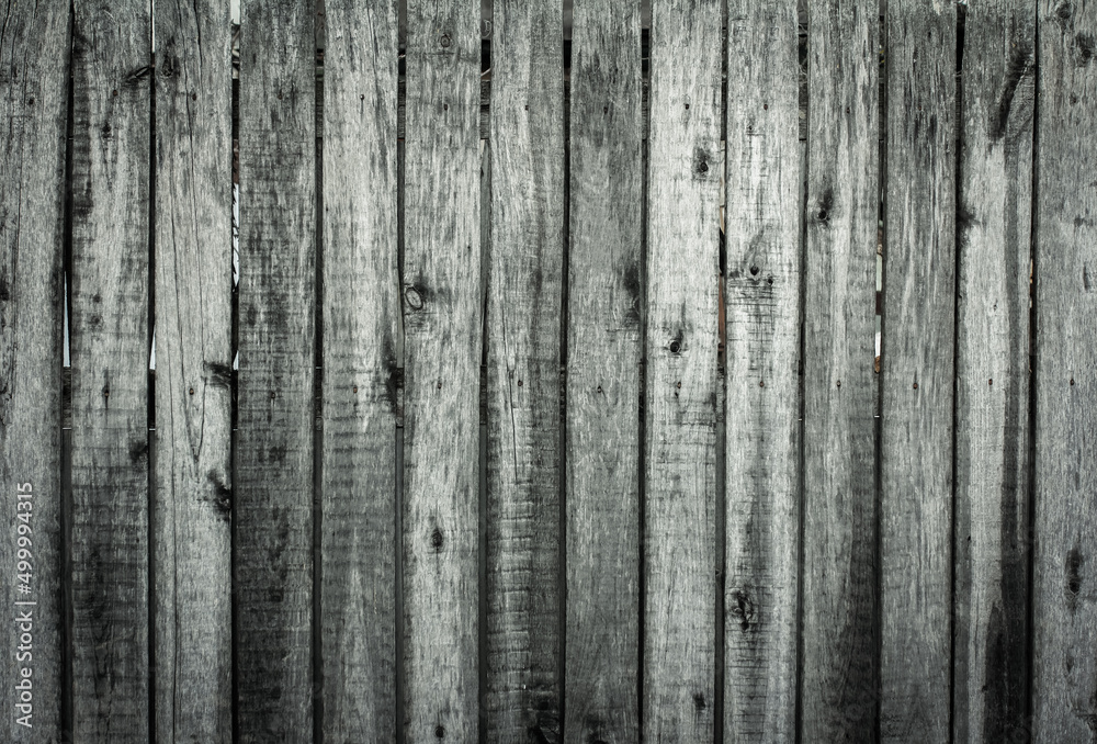 Gray texture of wooden boards, wooden background