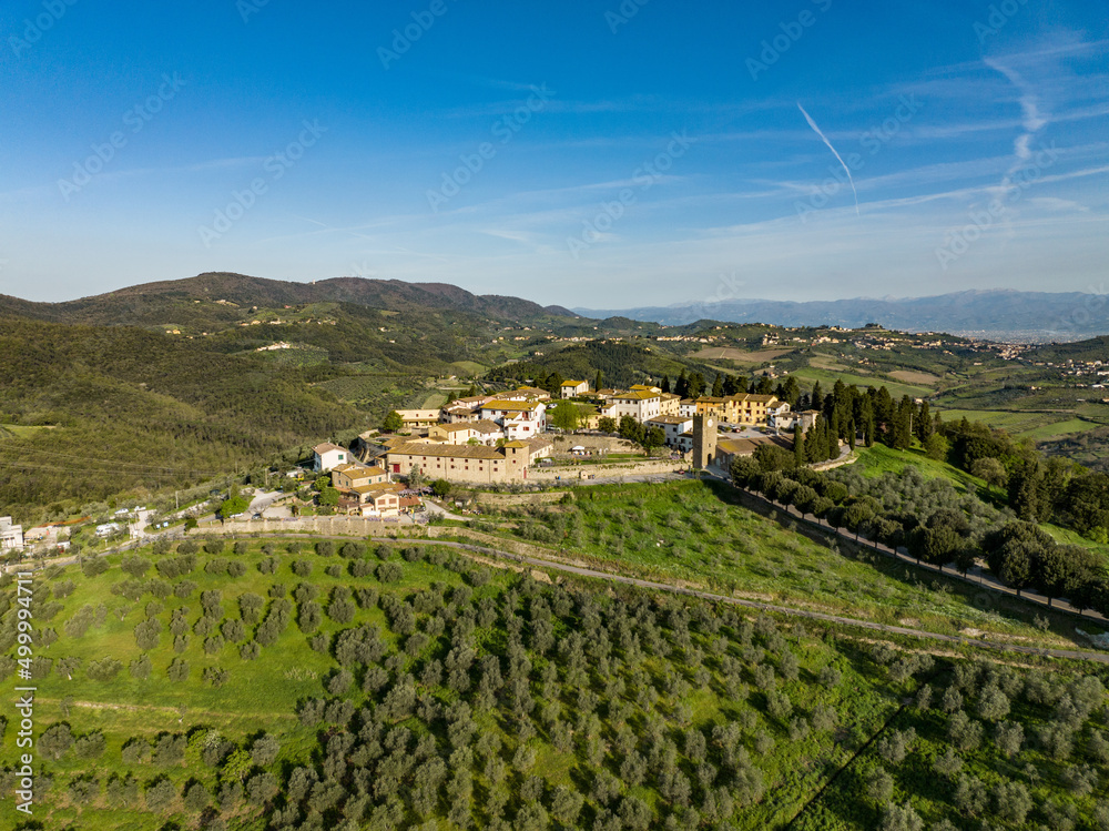 Panorama Borgo di Artimino, Toscana, Firenze