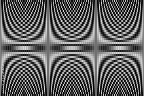 Abstract Monochrome Vector Graphics With Digital Transition Effect Inspired by Brutalist Style