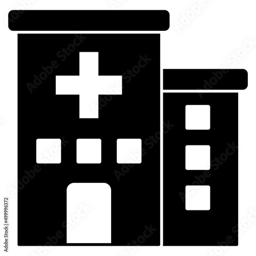 Modern design icon of hospital