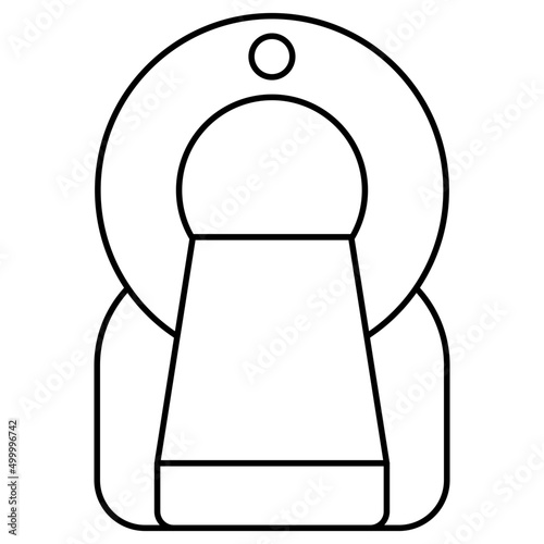 Perfect design icon of CT scan