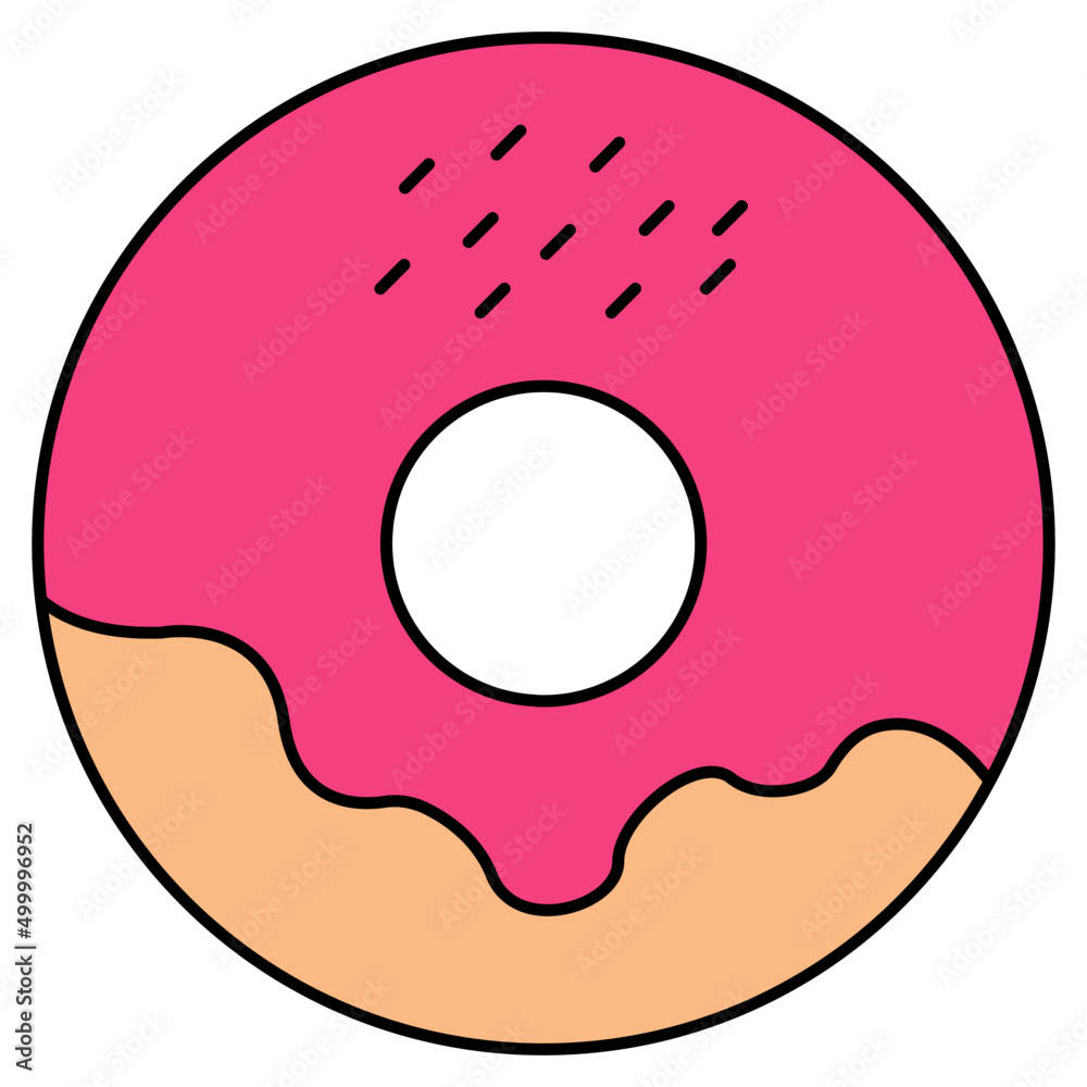 Trendy vector design of donut Trendy vector design of donut