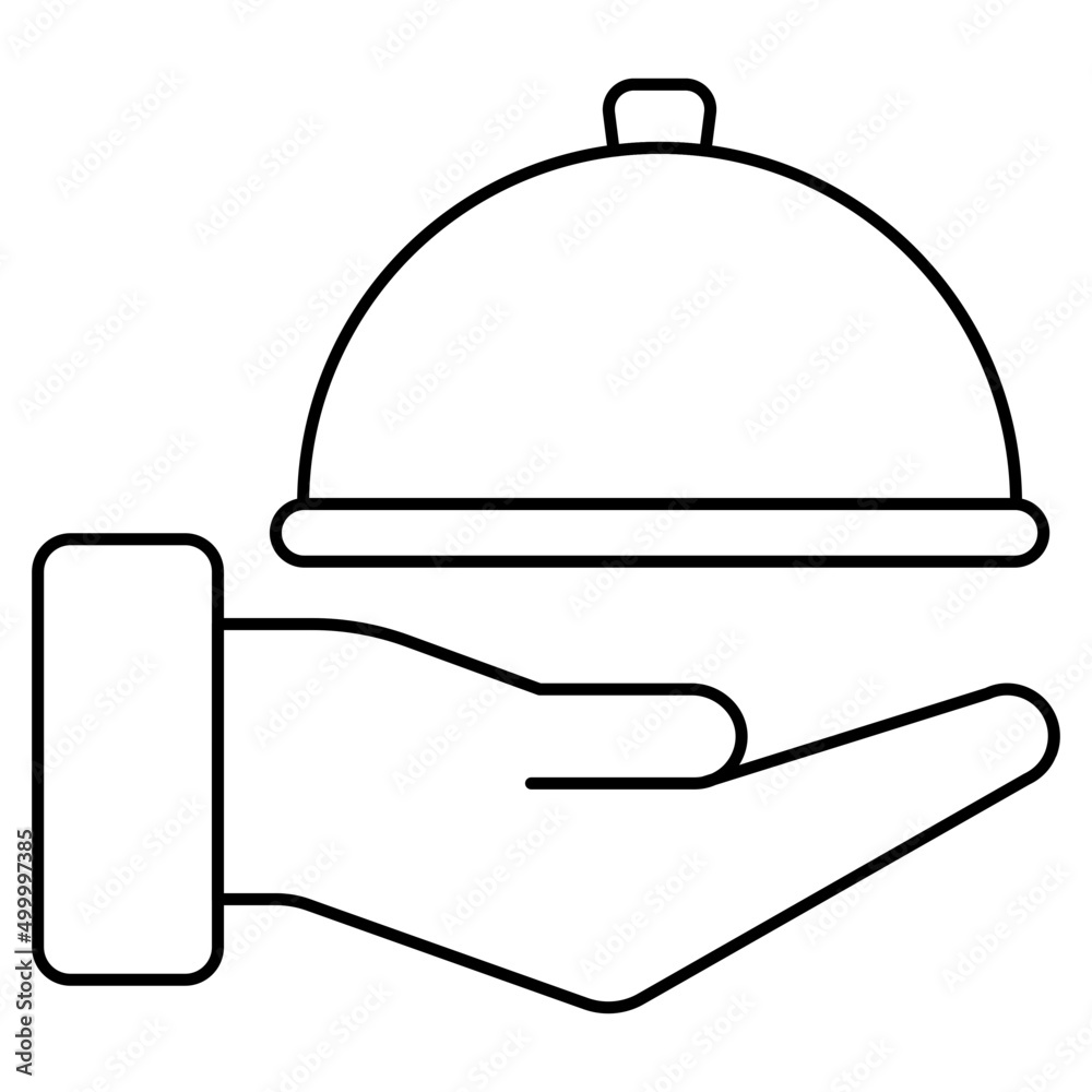 Trendy design icon of cloche Trendy design icon of cloche