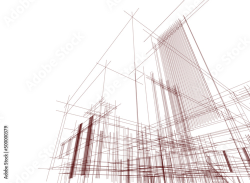 sketch of a house