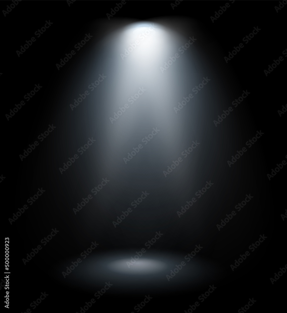 Fotografie Electric projector light mockup. Realistic smooth glow