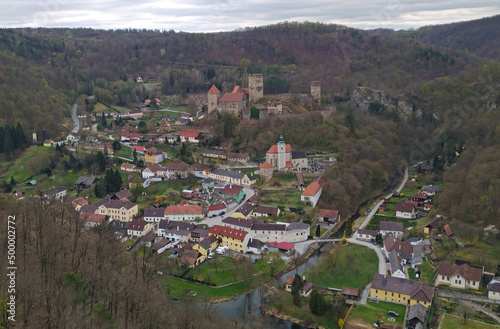 Town of Hardegg, Austria in a spring season