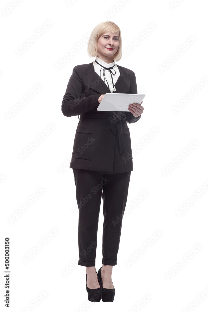 attractive business woman with a digital tablet. attractive business woman with a digital tablet.