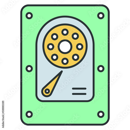 Hard disk Vector icon which is suitable for commercial work

