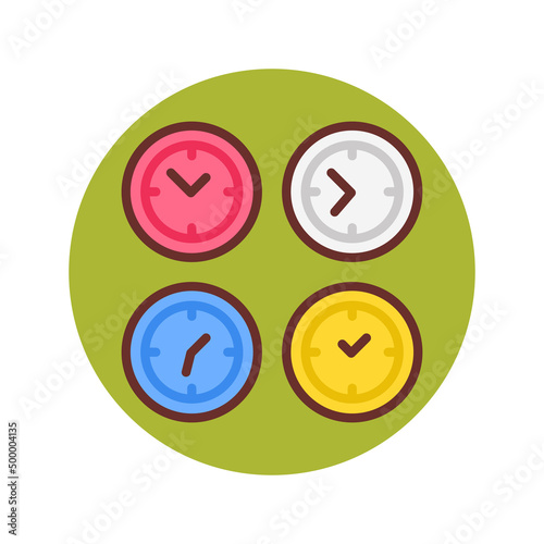 Time Zone icon in vector. Logotype
