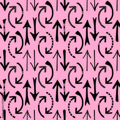 Seamless arrows pattern for fabrics and textiles and packaging and gifts and cards and linens and kids