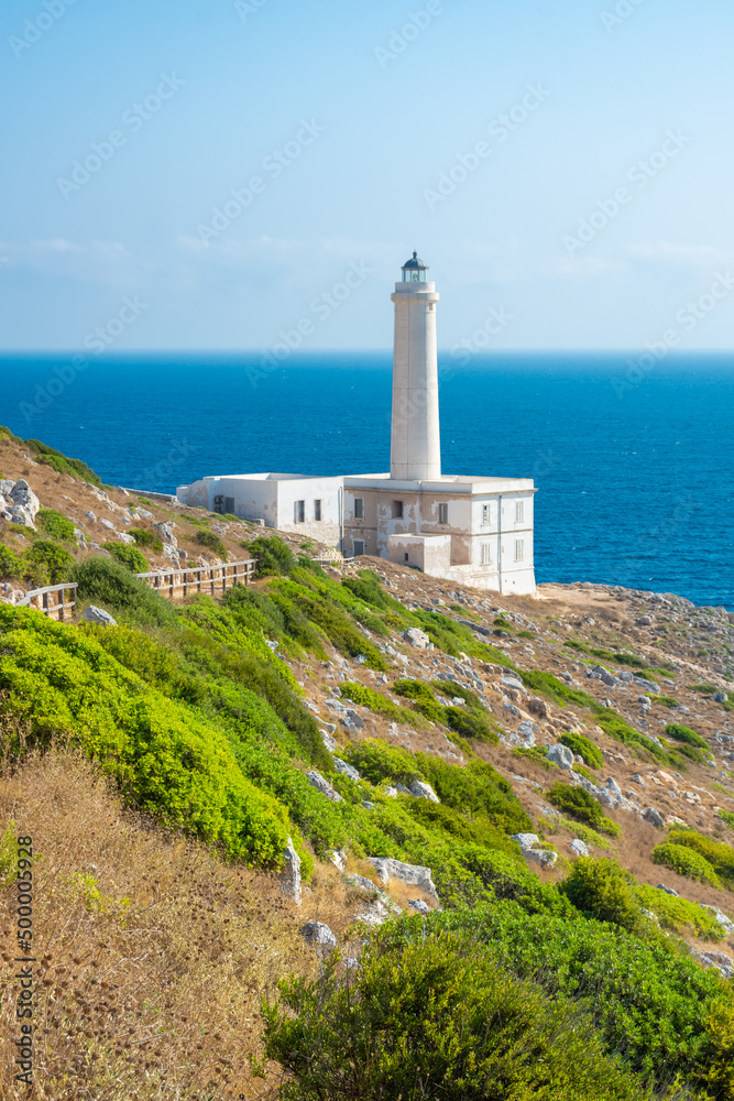Lighthouse of Punta Palascia, the easternmost point in Italy