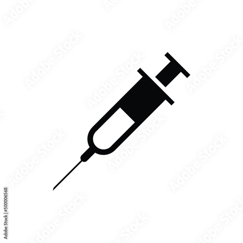 medical  syringe new icon simple vector