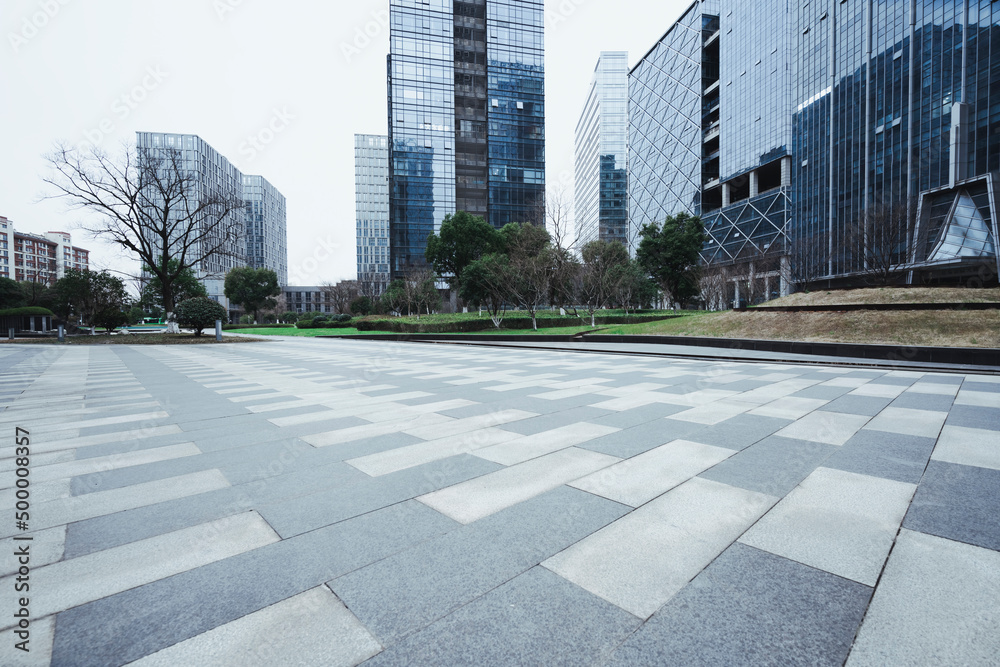 Urban modern commercial buildings and space platforms - background pictures of automobile advertisements Urban modern commercial buildings and space platforms - background pictures of automobile advertisements
