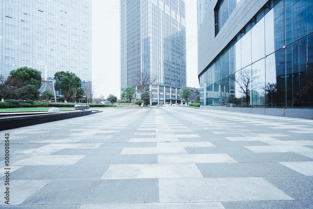 Urban modern commercial buildings and space platforms - background pictures of automobile advertisements Urban modern commercial buildings and space platforms - background pictures of automobile advertisements