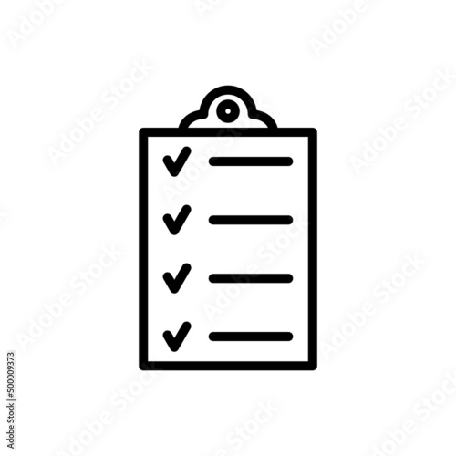 checklist new icon vector document