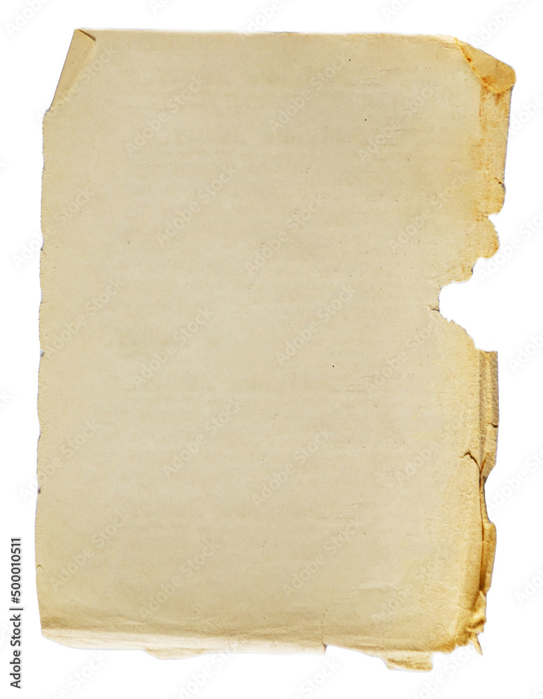 Old page open book as background. Yellow dirty grunge paper. Mockup design template