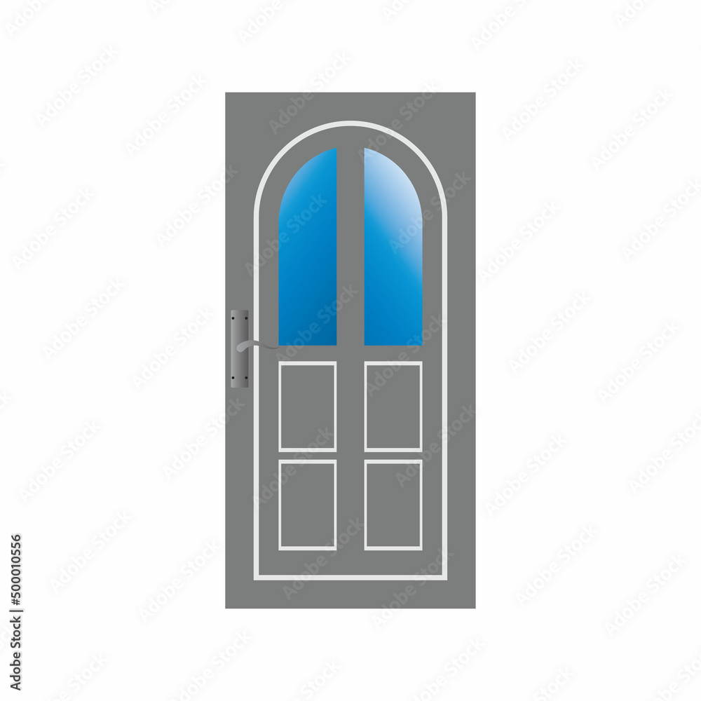 Modern doors front entrance doors house vector Modern doors front entrance doors house vector