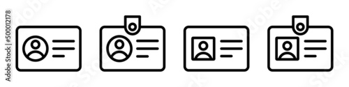 ID Card Icon. Citizen Card Icon, Vector Illustration