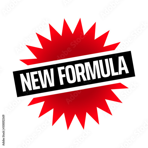 New innovative and improved formula product label packaging vector icon badge