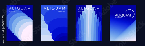 Fluid Minimal Cover. Fortuna Yellow Vintage Design Luxury Abstract Brochure. Liquid Texture for Foil Label. Set of Vector Backgrounds for Business Flyers. 1990 Paper Gradient Backdrop.