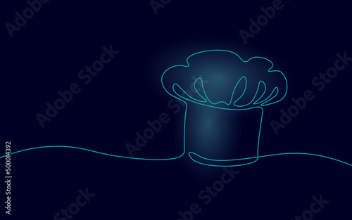 3D chef kitchen molecular gastronomy concept. Laboratory chemistry cook structure experiment. Delirious restaurant dish vector illustration