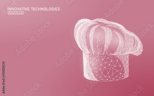 3D chef kitchen molecular gastronomy concept. One line continuous lineart chemistry cook structure experiment. Delirious restaurant dish vector illustration