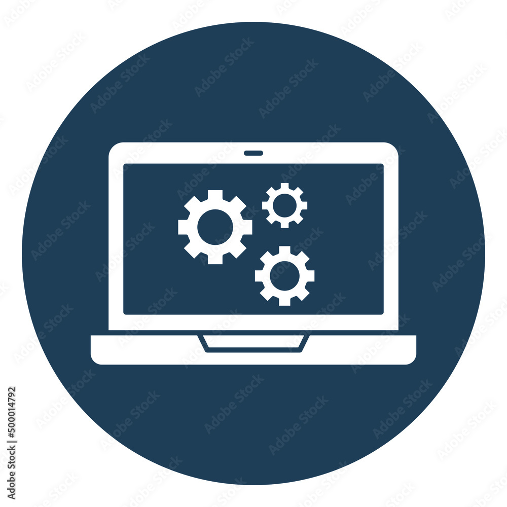 laptop Configuration Vector icon which is suitable for commercial work


