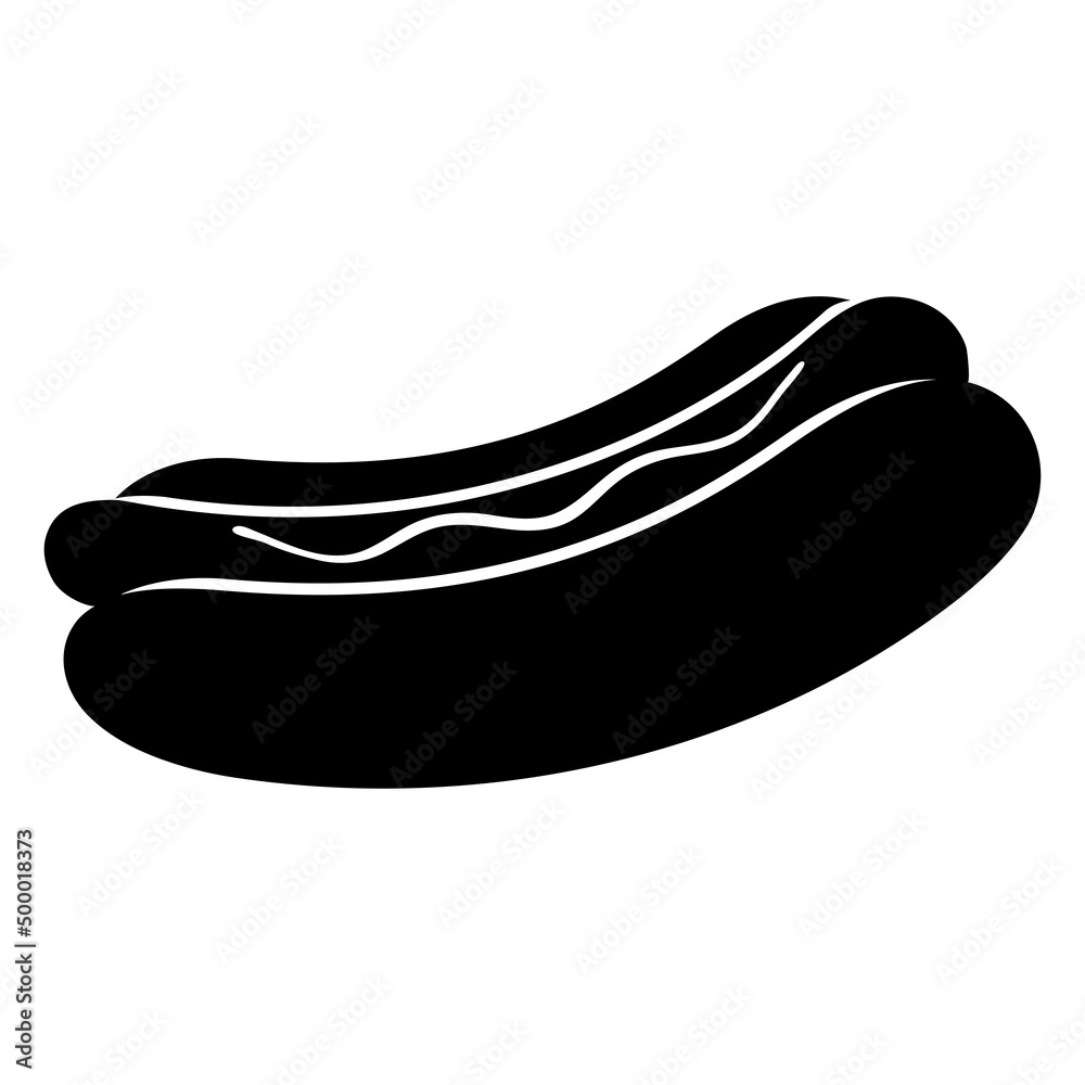 Hot dog icon. Fast food symbol. Vector illustration Hot dog icon. Fast food symbol. Vector illustration