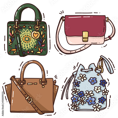 set with cute bags
