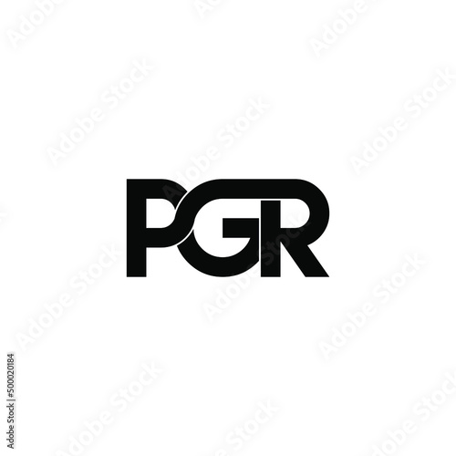 pgr letter original monogram logo design