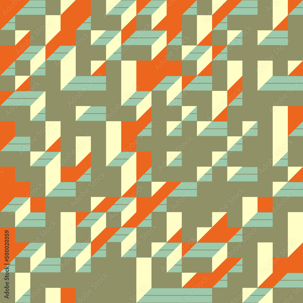 Implementation of Edward Zajec’s “Il Cubo” from 1971. Essentially a Truchet tile set of 8 tiles and rules for placement art illustration Implementation of Edward Zajec’s “Il Cubo” from 1971. Essentially a Truchet tile set of 8 tiles and rules for placement art illustration