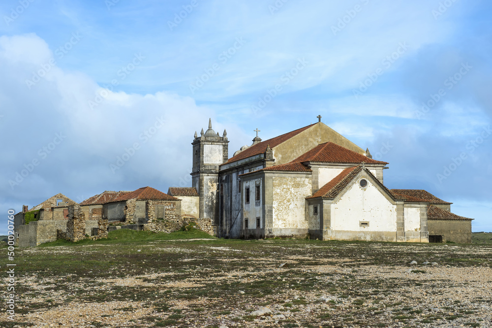 Our Lady of the Cape Church, Cape Espichel, Sesimbra, Lisbon Coast, Portugal, Europe Our Lady of the Cape Church, Cape Espichel, Sesimbra, Lisbon Coast, Portugal, Europe